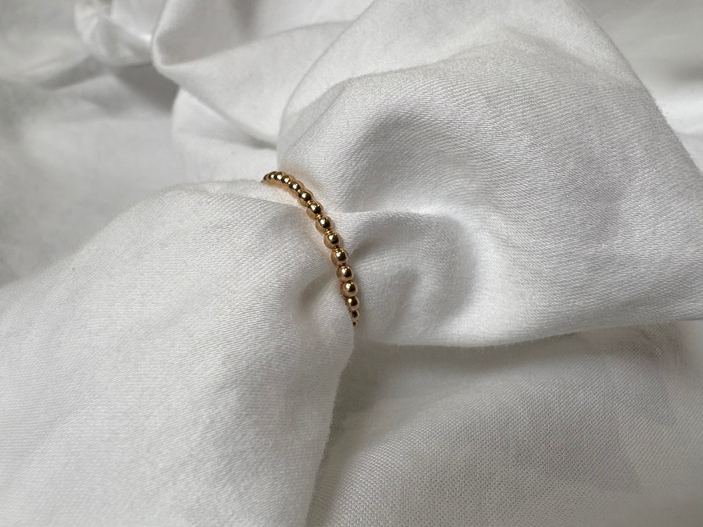 The Sol Beaded Ring – Gold Filled